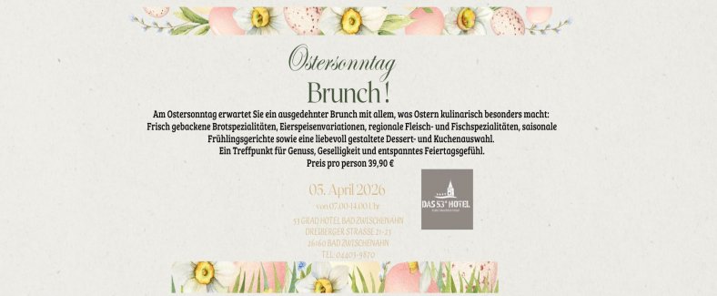 Ostersonntag Brunch