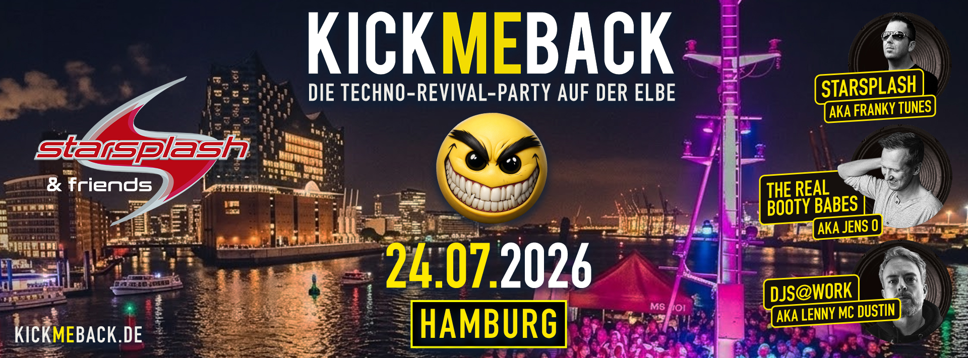 KICK ME BACK auf der Hamburger Elbe